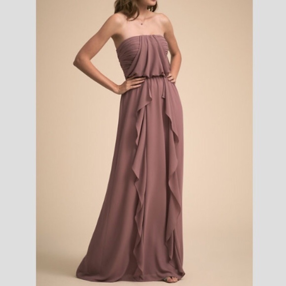 BHLDN Cove Violet Gray Bridesmaid Dress